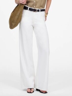 Madewell Superwide-Leg White Airy Edition Jeans 27